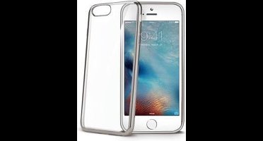 Celly Laser Back cover hoesje - Transparant/Zilver - voor iPhone 7 / 8 / SE (2020/2022)