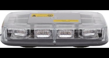 Compacte zwaailamp - 57mm hoog - R10 / R65 certificering - 30 LED ORANJE