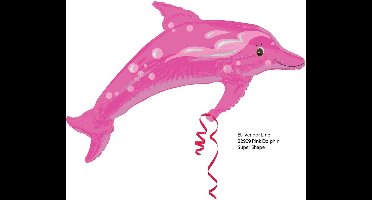 Roze Dolfijn Folieballon