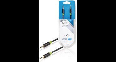 Stereo audiokabel 3,5 mm male - male 3,00 m grijs