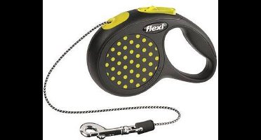 Flexi Design Koord - Hondenriem - Geel - XS - 3 m (<8 kg)