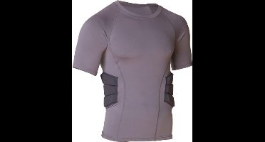 MM RARS2 Mouwloos Shirt With Rib Padding - Grijs- Large