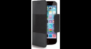 Smartphonehoesjes.nl Celly Glitty booktype hoes iPhone 6 / 6S - Zwart
