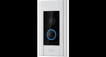 Ring Video Deurbel Elite - Bedraad - Livebeeld - Zilver