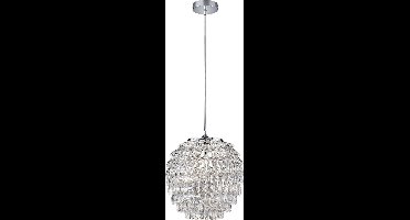 REALITY PETTY - Hanglamp - Chroom - excl. 1x E27 4 W - Plafondbevestiging - In hoogte verstelbaar