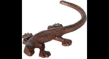 Hagedis klein gietijzer donkerbruin