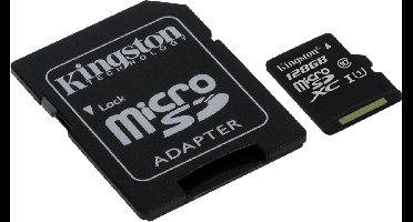 Kingston Technology microSDXC Class 10 UHS-I 128GB 128GB MicroSDXC UHS Class 10 flashgeheugen