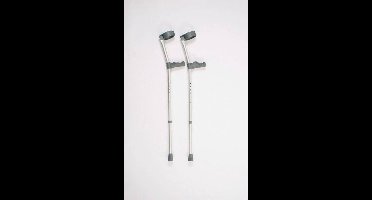 Elleboogkrukken (per paar) met standaardgreep verstelbaar/extra lang, greephoogte 83 - 110 cm