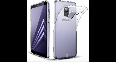 Transparant Hoesje geschikt voor Samsung Galaxy A8 (2018) Soft TPU Gel Siliconen Case