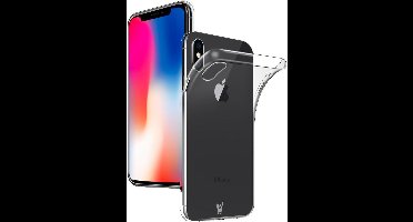 Transparant Siliconen TPU Hoesje geschikt voor Apple iPhone Xs / X - van iCall