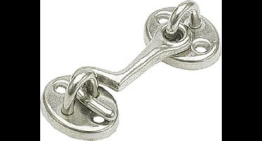 Talamex Kajuithaak Messing verchroomd, lengte 51 mm