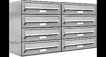 Brievenbus 8 adressen (2x4)