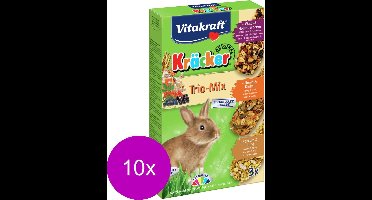 Vitakraft Konijn Kracker Honing/Popcorn/Active 3 In 1 - 10 stuks