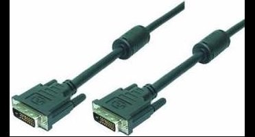 LogiLink 5m DVI-D DVI kabel Zwart