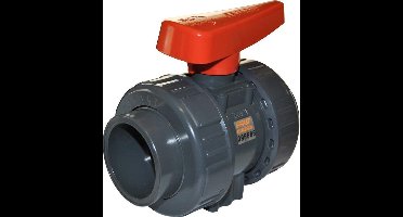 Effast Industrie PVC Kogelkraan 50mm Dubbele Wartel