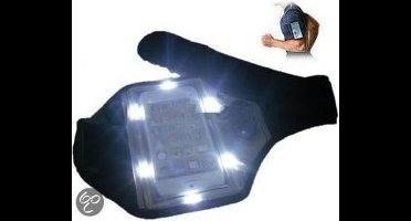 Sportarmband met LED verlichting en reflectie