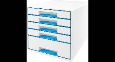 Leitz WOW ladenblok 5 laden, blauw