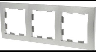 Eco Inbouw Afdekraam 3-Voudig RVS