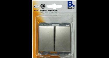 BERKER ARSYS dubbele wipschakelaar wissel/wissel, inbouw | RVS