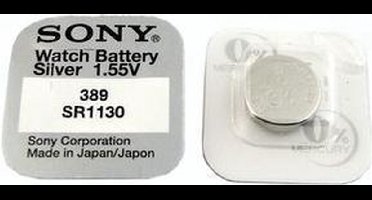 Sony 389, SR1130SW, AG10, 390, SR54, V390 knoopcel horlogebatterij