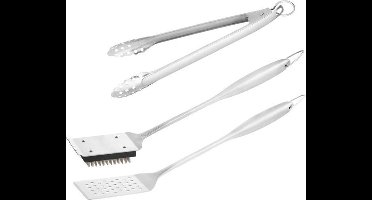 Mustang BBQ gereedschap Pro 3 stuks RVS