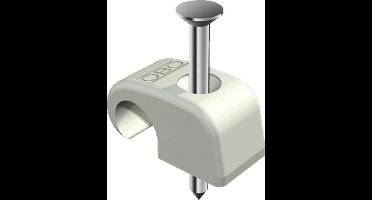 OBO spijkerclip 20, kunstst, lichtgrijs, diam 10 - 14mm