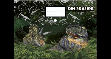 Animal Pictures Dinosaurus - Mapje met drukknoop Dinosaurus - A4 - Groen