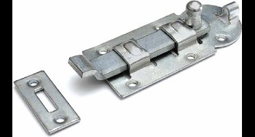 Rolschuif - Schuifgrendel met bocht - Schuif slot - 100 mm - Verzinkt