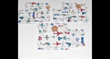 Katoen opbergzakjes 6 stuks