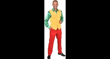 Magic Design Verkleedvest Schurk Heren Polyester Geel Maat S