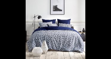 De Witte Lietaer Dekbedovertrek Katoen Satijn Eloise - Tweepersoons - 200 x 200/220 cm - Blauw