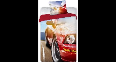 Dreamee Dekbedovertrek Turbo car 140 x 200 cm 70 x 90 cm - 100% katoen