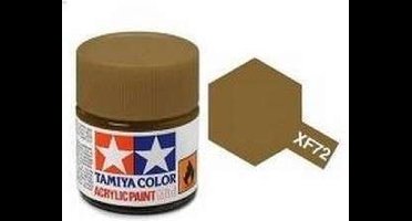 Tamiya Hobbyverf Acrylverf - XF-72 JGSDF Brown - Matt - Acryl - Verf potje - 10 ml