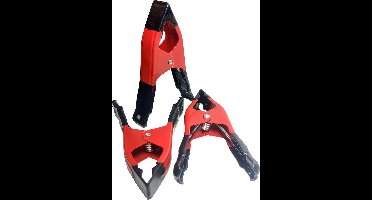 Hofftech Zeilklem / Marktklem Rood + ISO - 150 mm. - 36 stuks