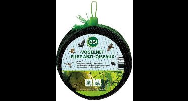 BSI - Vogelnet - Bescherming van planten, fruitbomen en vijver tegen ongewenste vogels - Afweer van vogels - Plantenbescherming - 4 x 5 m