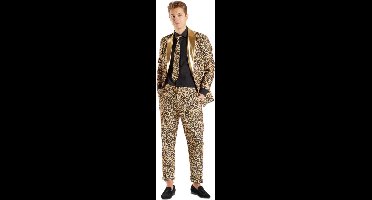 Panter pak 3-delig - panter kostuum - panterprint - carnavalskleding heren - Carnaval kostuum heren - maat 60