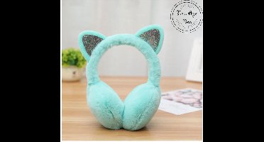 New Age Devi - Oorwarmers met oortjes - Kawaii oorbeschermers - Mintgroen