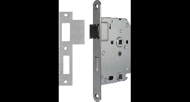 AXA Universeel magnetisch Binnendeur slot voor Badkamer en Toilet met RVS voorplaat.