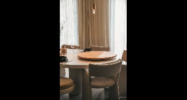 COOKX - Eiken draaiplateau XL - Houten Serveerplank - Nature White - 75 cm