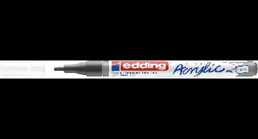 Edding 5300 Acrylic marker - fijne punt - antraciet - Schrijfbreedte van 1-2 mm