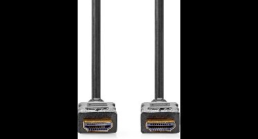 High Speed ​​HDMI-Kabel met Ethernet - HDMI Connector - HDMI Connector - 4K@30Hz - ARC - 10.2 Gbps - 15.0 m - Rond - PVC - Zwart - Envelop