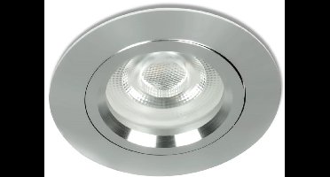 LED Mini inbouwspot Tarik -Rond RVS Look -Koel Wit -Niet Dimbaar -3.4W -Integral LED