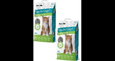 Breedercelect Kattenbakvulling 100 Procent Recycled - Kattenbakvulling - 2 x 20 l