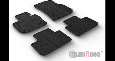 Rubbermatten passend voor BMW X4 (G02) 2018- (T profiel 4-delig montageclips)
