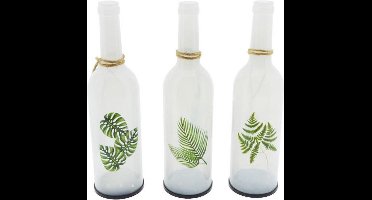 Decoratieve fles met LED verlichting set van 3 van Countryfield