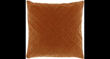 Unique Living | Kussen Silva 45x45cm leather brown | Kussen woonkamer of slaapkamer