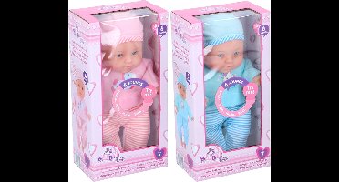 Babypop 31cm met 6 geluiden in showdoos (1 stuk) assorti