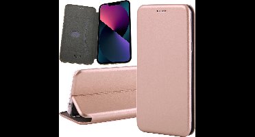 Hoesje geschikt voor iPhone 13 Pro - Portemonnee Book Case - Roségoud