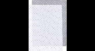 Meyco Baby X Mrs.Keizer Louis ledikant laken - 2-pack - grey - 100x150cm
