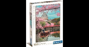 Clementoni - Puzzel - 1000 Stukjes - Kasteel Himeji in de Lente - Puzzel Voor Volwassenen - High Quality Collection